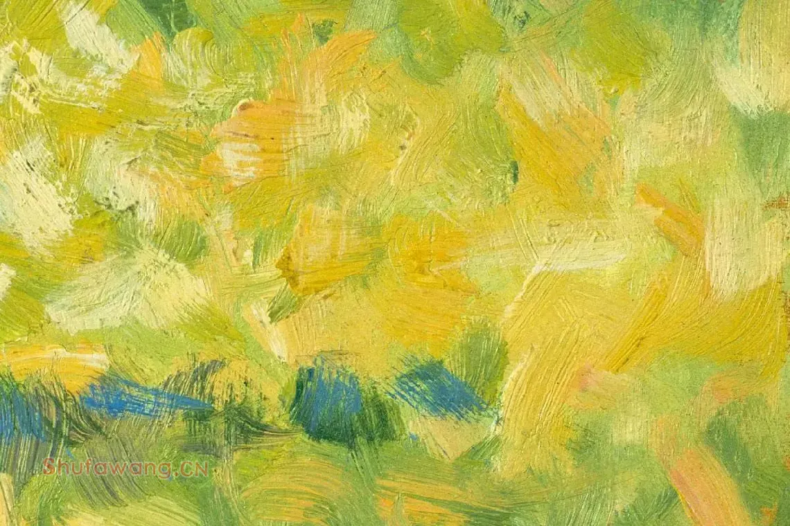乔治·修拉油画作品《园丁》局部 (2)