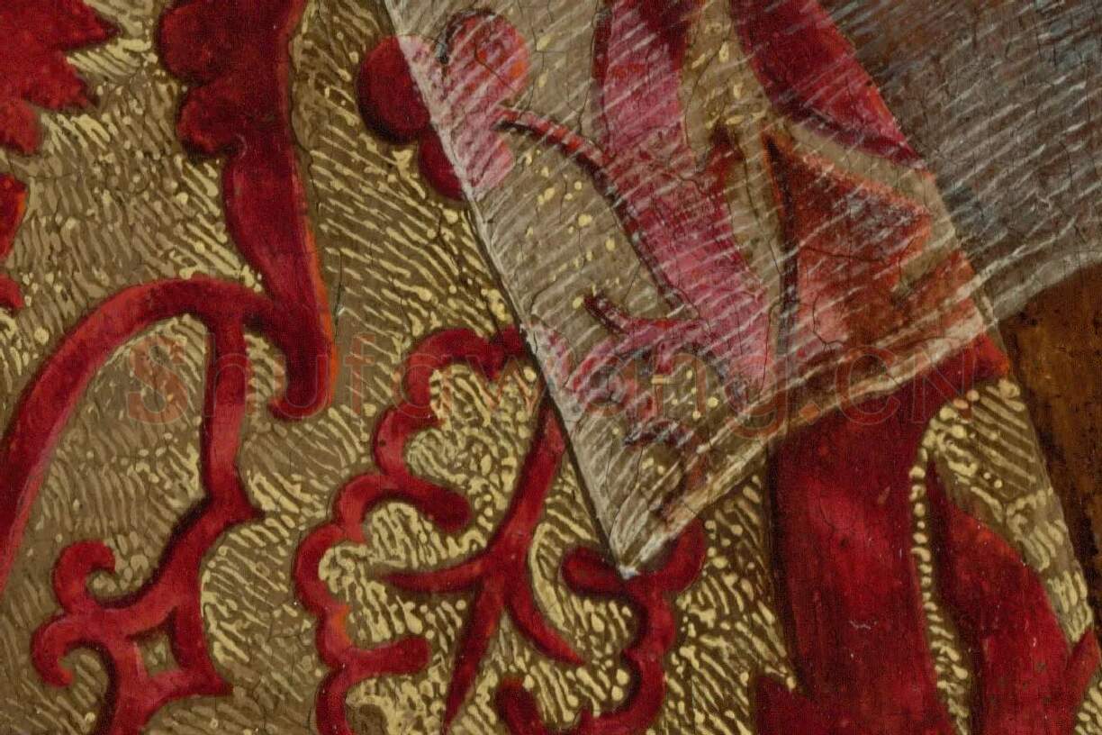 维登作品《葡萄牙伊莎贝拉的肖像》高清大图局部 (10)