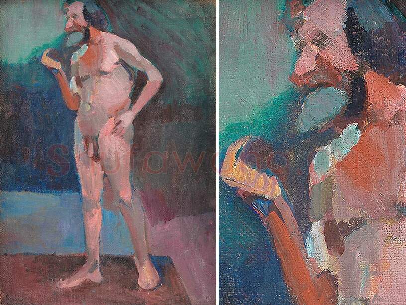 亨利·马蒂斯油画《站立的男模特》