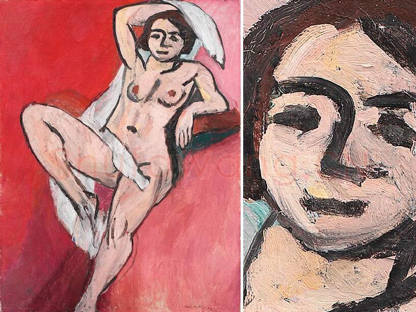 亨利·马蒂斯《戴白围巾的裸女》