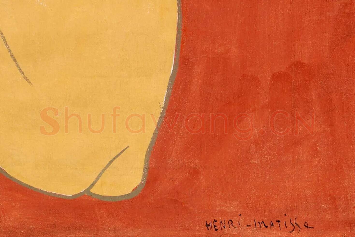 亨利·马蒂斯《奢华II》局部 (4)