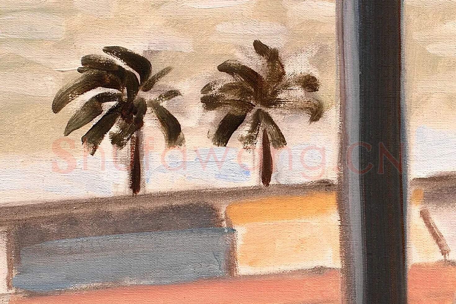 马蒂斯作品《眺望大海的年轻女子》局部 (2)