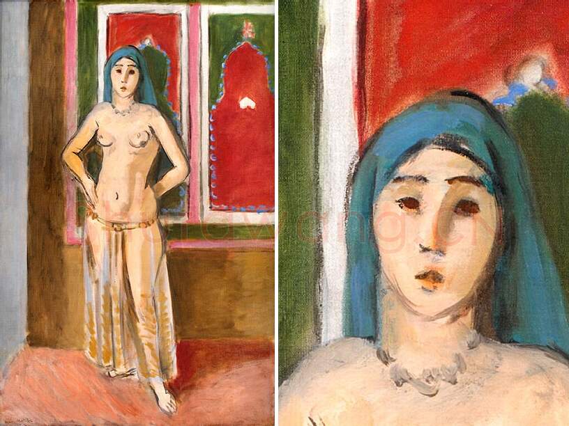 马蒂斯油画《宫女》