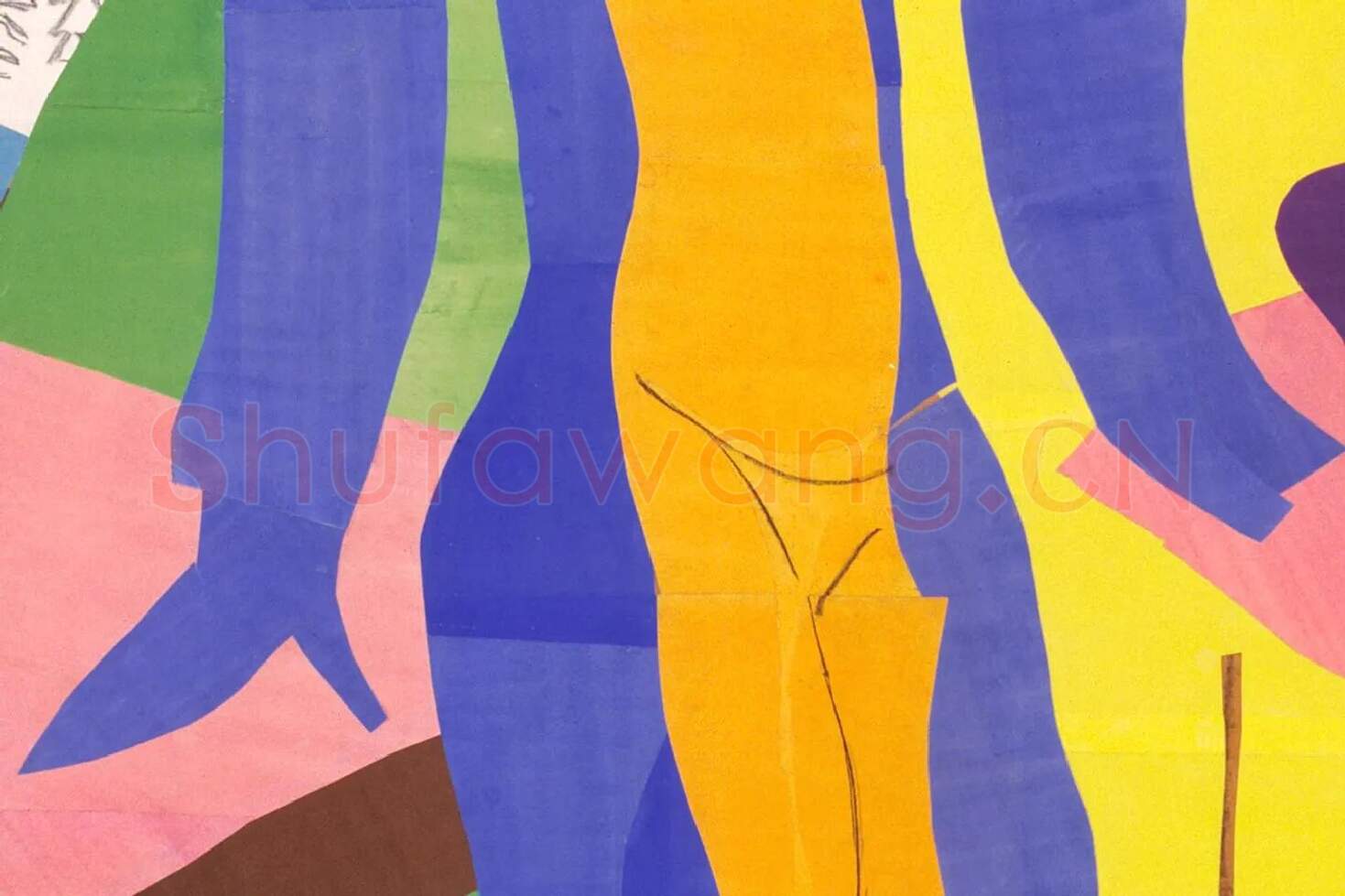 亨利·马蒂斯作品《祖尔玛》局部 (2)