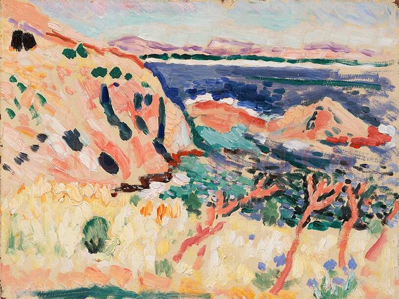 马蒂斯油画海景《拉莫拉德》