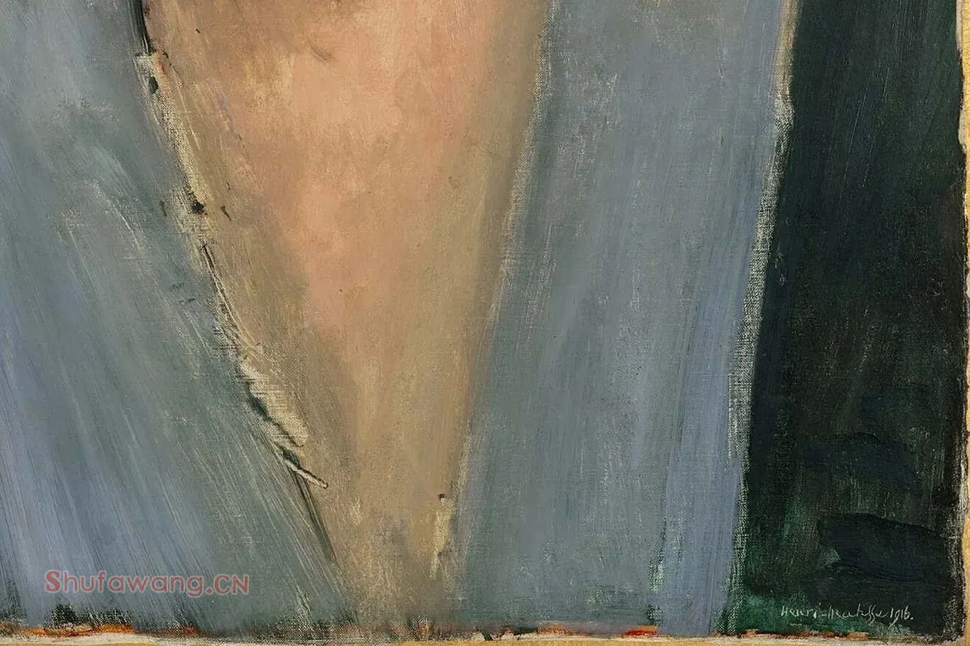 马蒂斯作品《莎拉·斯坦》局部 (2)