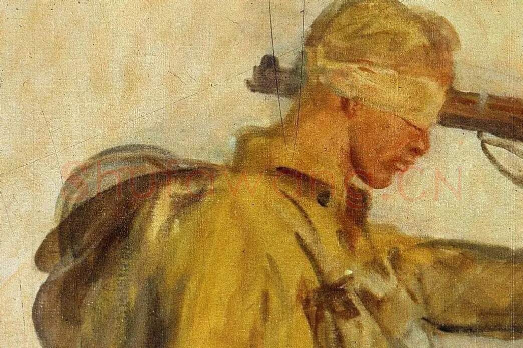 萨金特战争题材油画作品《Gassed》局部 (1)