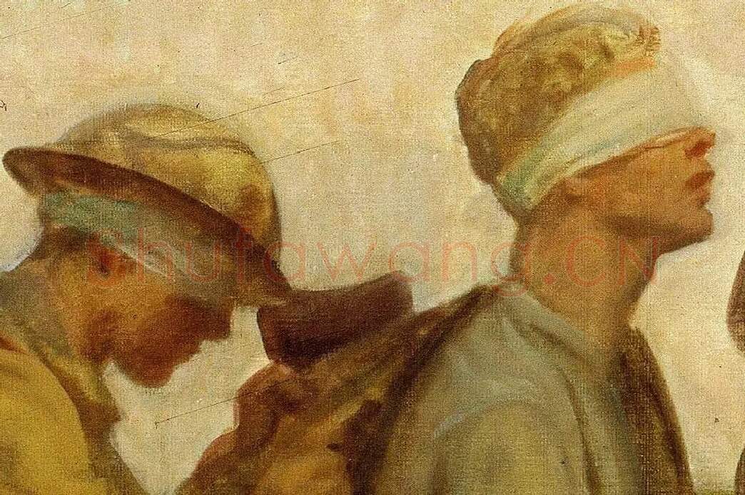 萨金特战争题材油画作品《Gassed》局部 (5)
