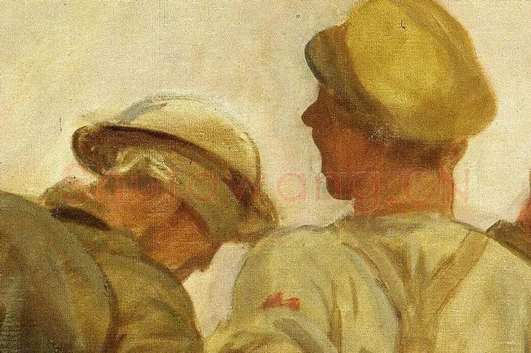 萨金特战争题材油画作品《Gassed》局部 (7)