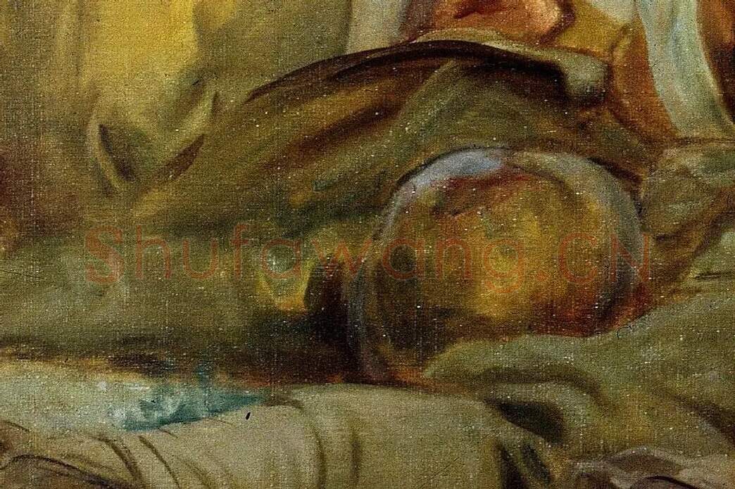 萨金特战争题材油画作品《Gassed》局部 (11)
