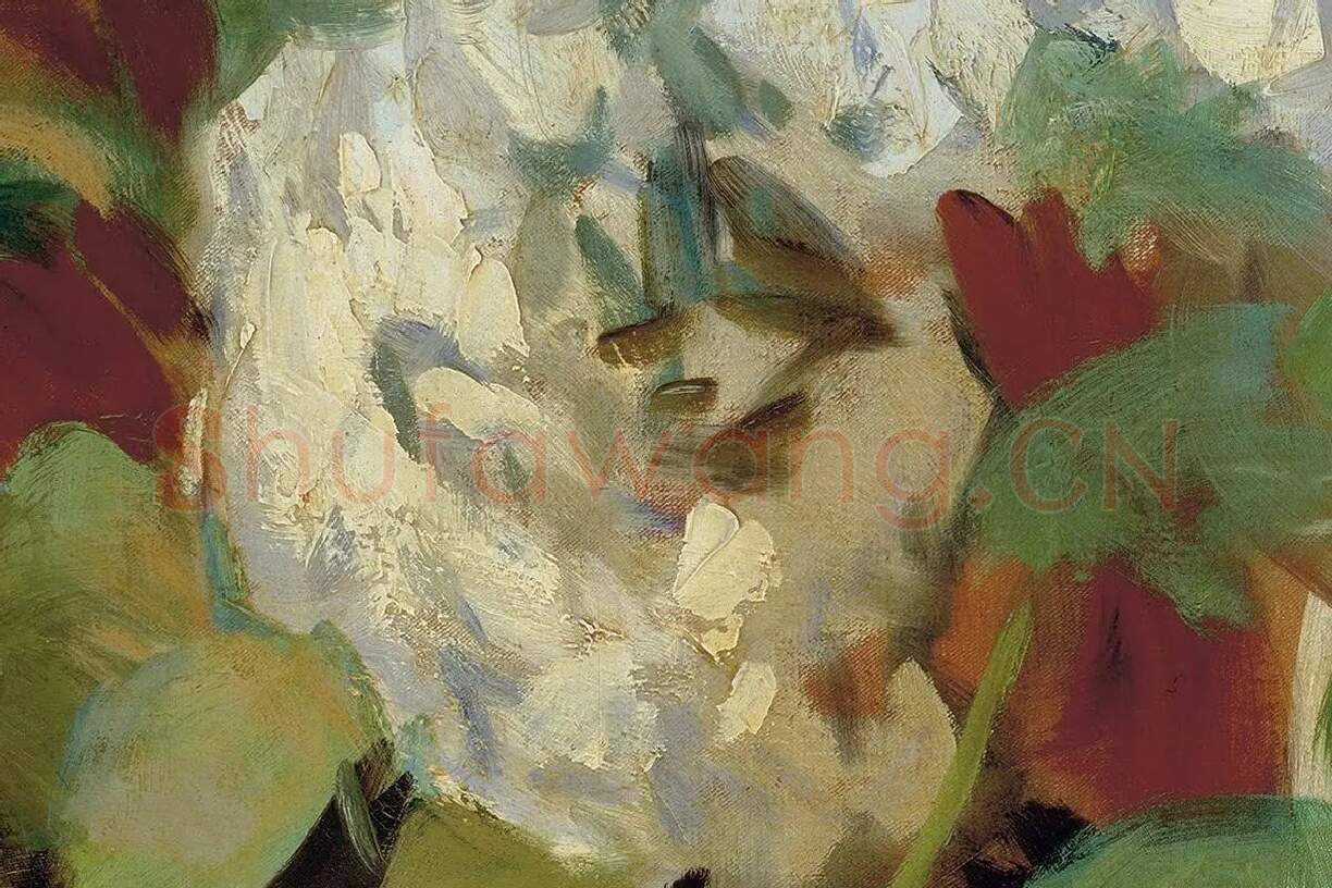 萨金特油画作品小女孩肖像《Helen Sears》局部 (4)