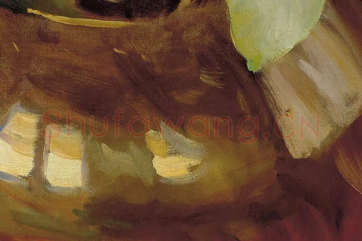 萨金特油画作品小女孩肖像《Helen Sears》局部 (5)