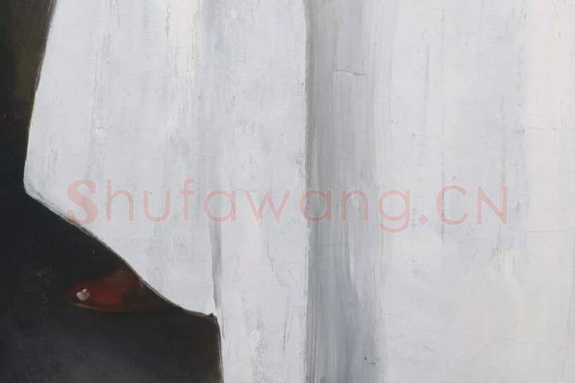 萨金特油画肖像《斯托克斯夫妇》局部 (8)