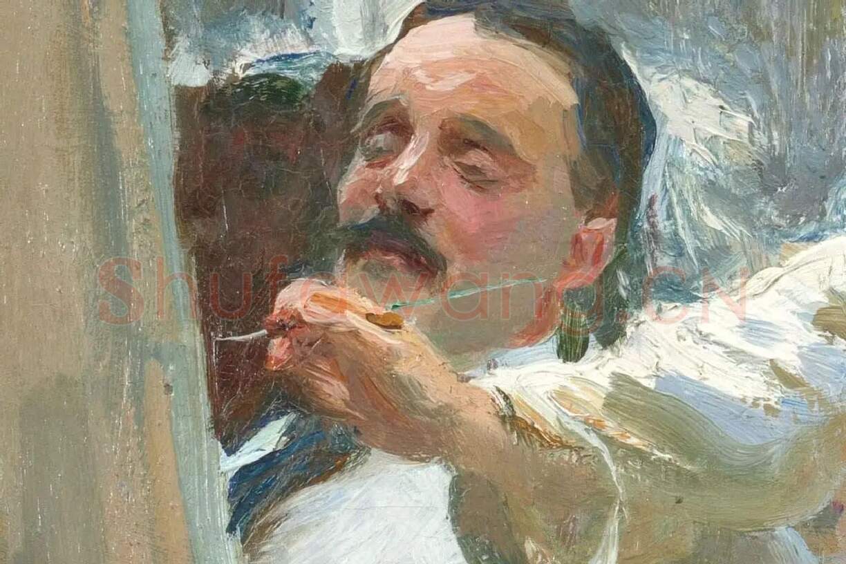 萨金特印象派风格油画作品局部 (1)