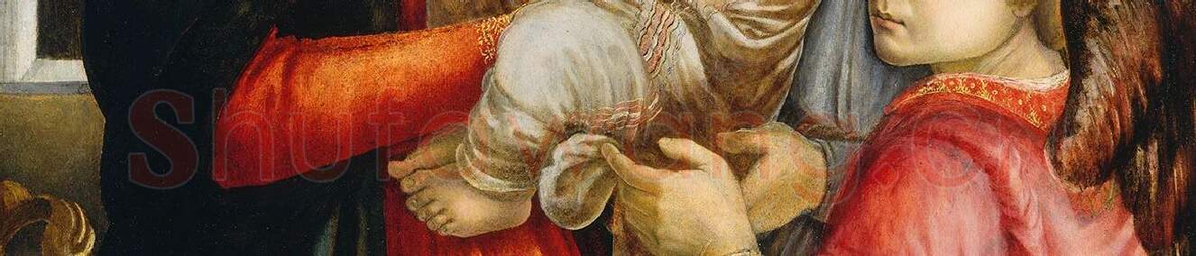 波提切利宗教画《圣母子和天使》 (3)