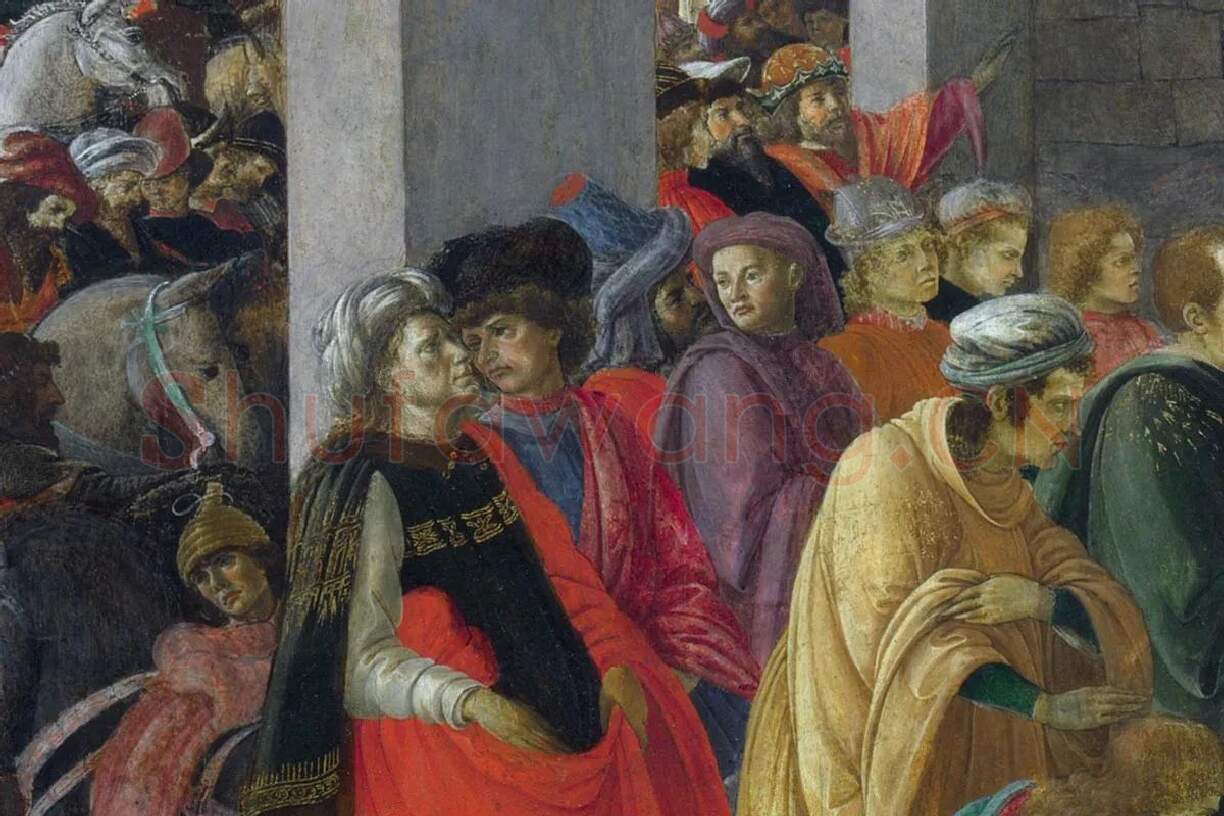 桑德罗·波提切利作品《博士朝拜》局部 (3)