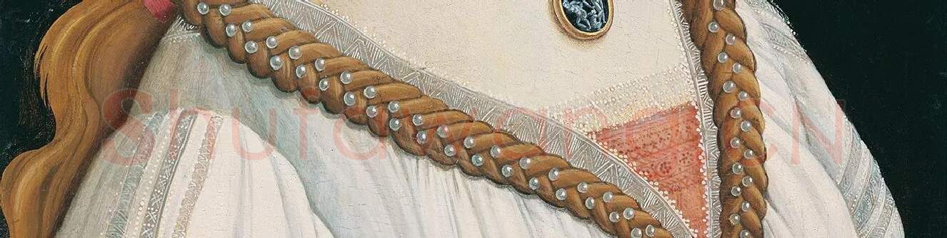 波提切利作品《西蒙内塔·韦斯普奇》肖像画_03