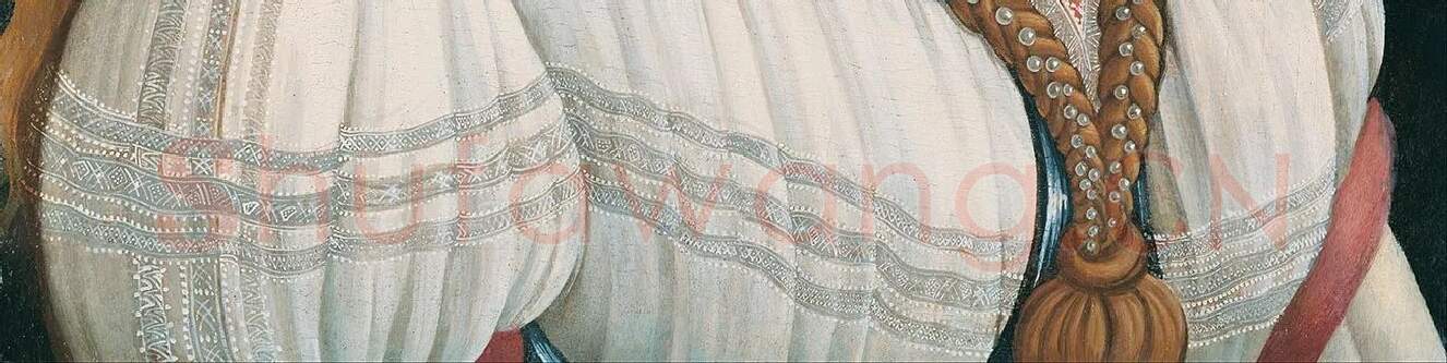 波提切利作品《西蒙内塔·韦斯普奇》肖像画_04