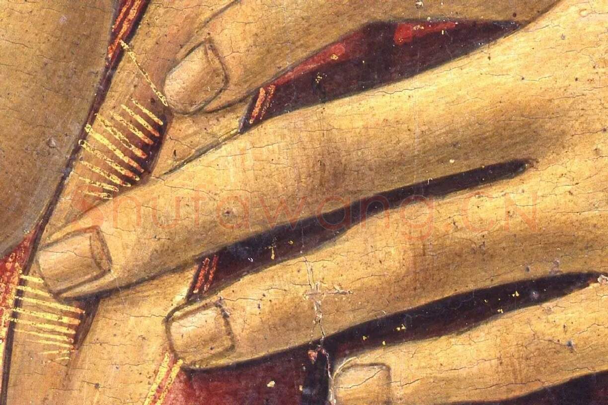 波提切利作品《耶稣荆冠加冕》局部 (7)