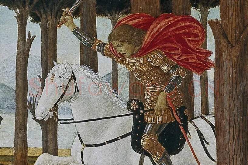 波提切利《纳斯塔吉奥故事》系列组画局部 (4)