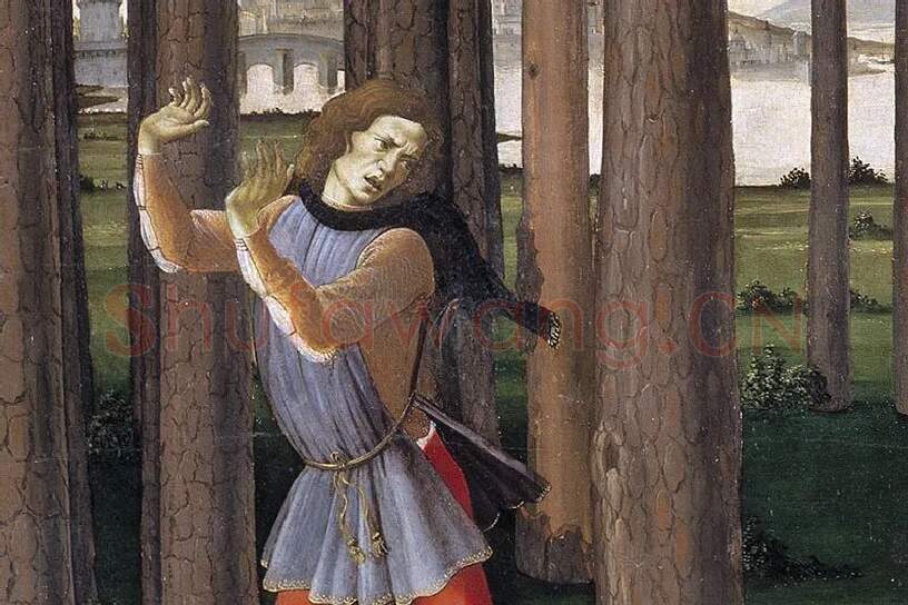 波提切利《纳斯塔吉奥故事》系列组画局部 (5)