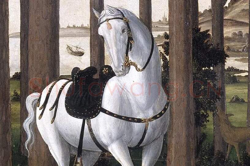 波提切利《纳斯塔吉奥故事》系列组画局部 (7)