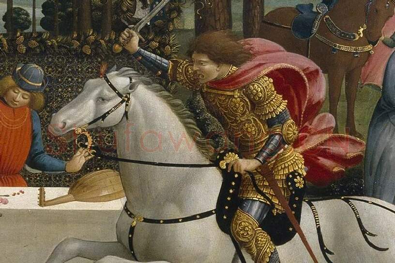 波提切利《纳斯塔吉奥故事》系列组画局部 (10)