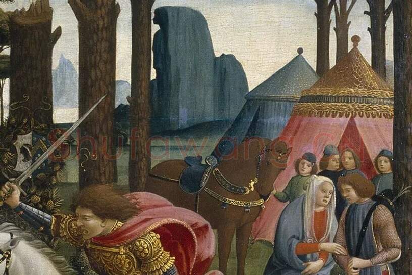 波提切利《纳斯塔吉奥故事》系列组画局部 (11)