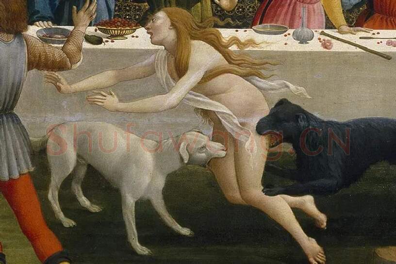 波提切利《纳斯塔吉奥故事》系列组画局部 (12)