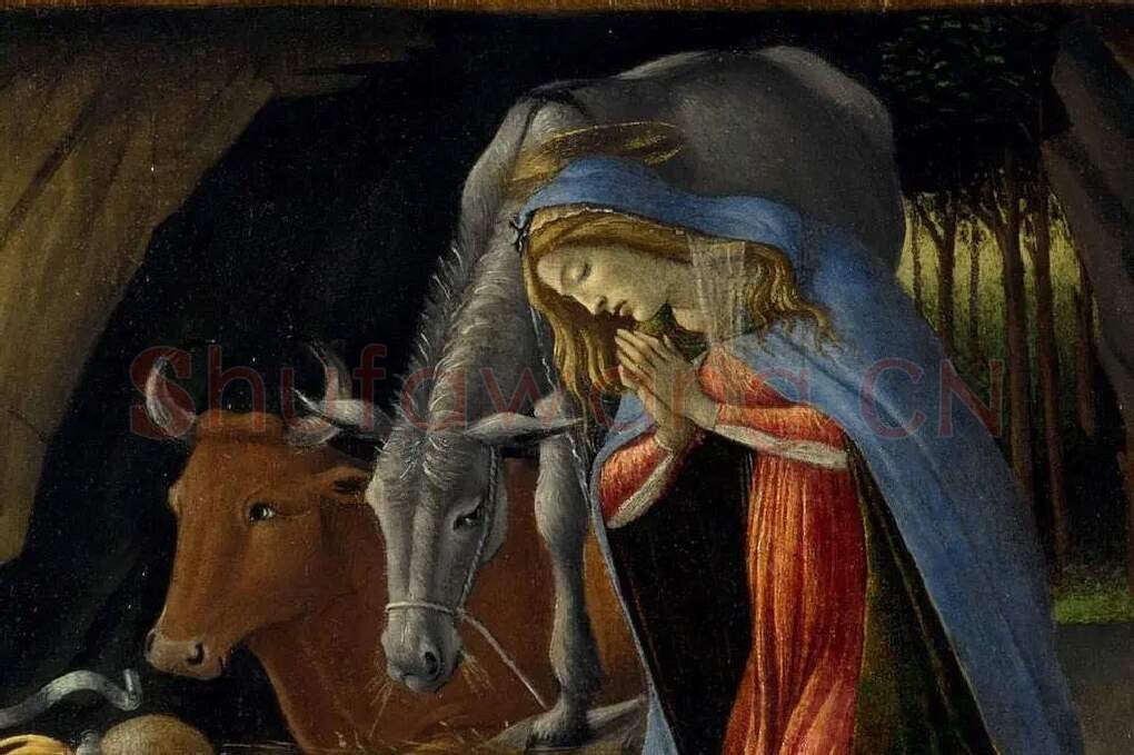 波提切利作品《神秘的耶稣诞生》局部 (6)