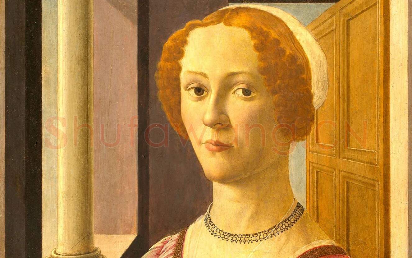 波提切利肖像画作品《班迪内利女士的肖像》_02