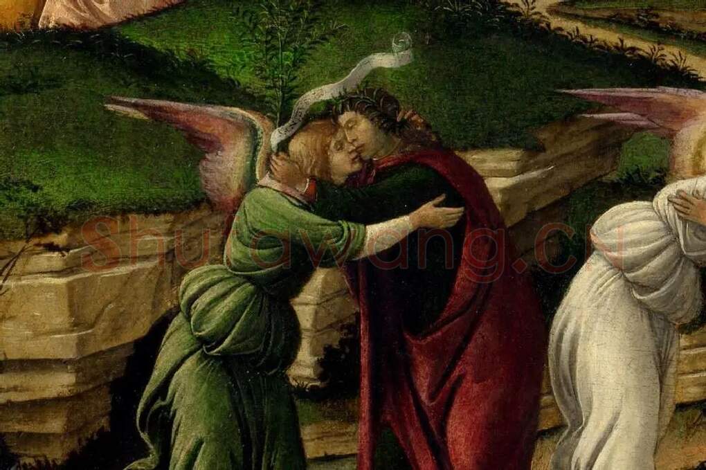 波提切利作品《神秘的耶稣诞生》局部 (9)