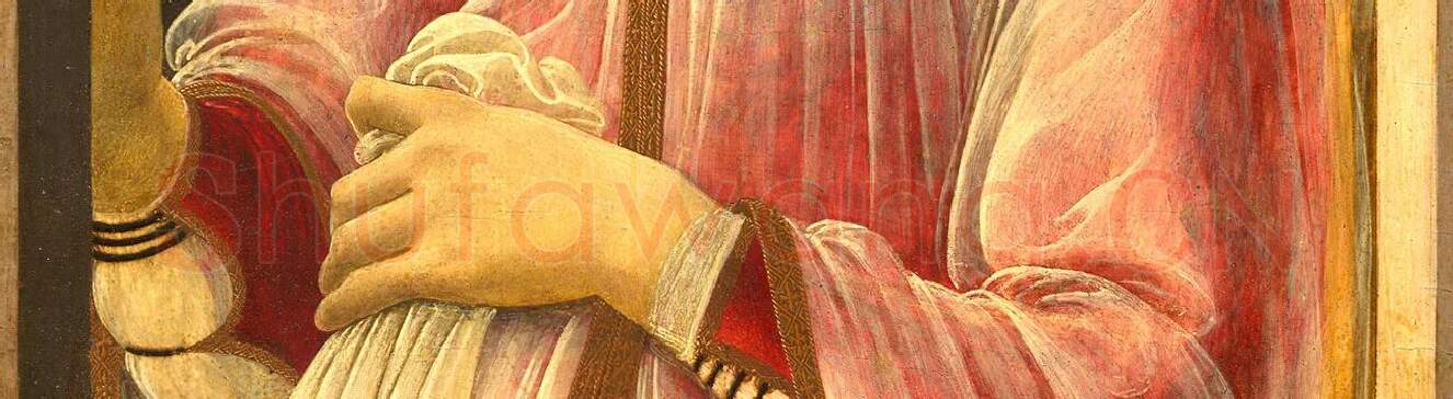 波提切利肖像画作品《班迪内利女士的肖像》_04