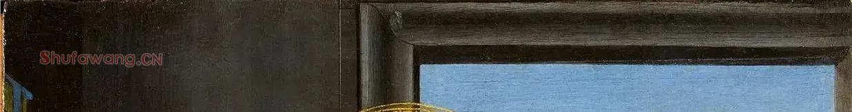 波提切利作品《读书圣母》_01
