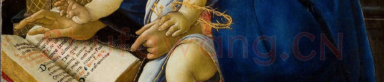 波提切利作品《读书圣母》_03