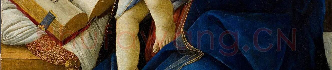 波提切利作品《读书圣母》_04