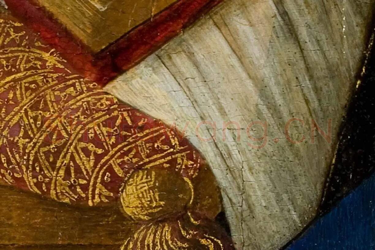 波提切利作品《读书圣母》局部 (9)