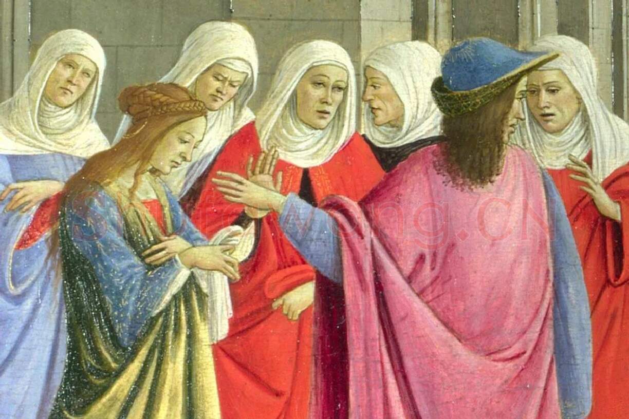 波提切利《圣泽诺比乌斯的洗礼及其主教任命》局部 (3)