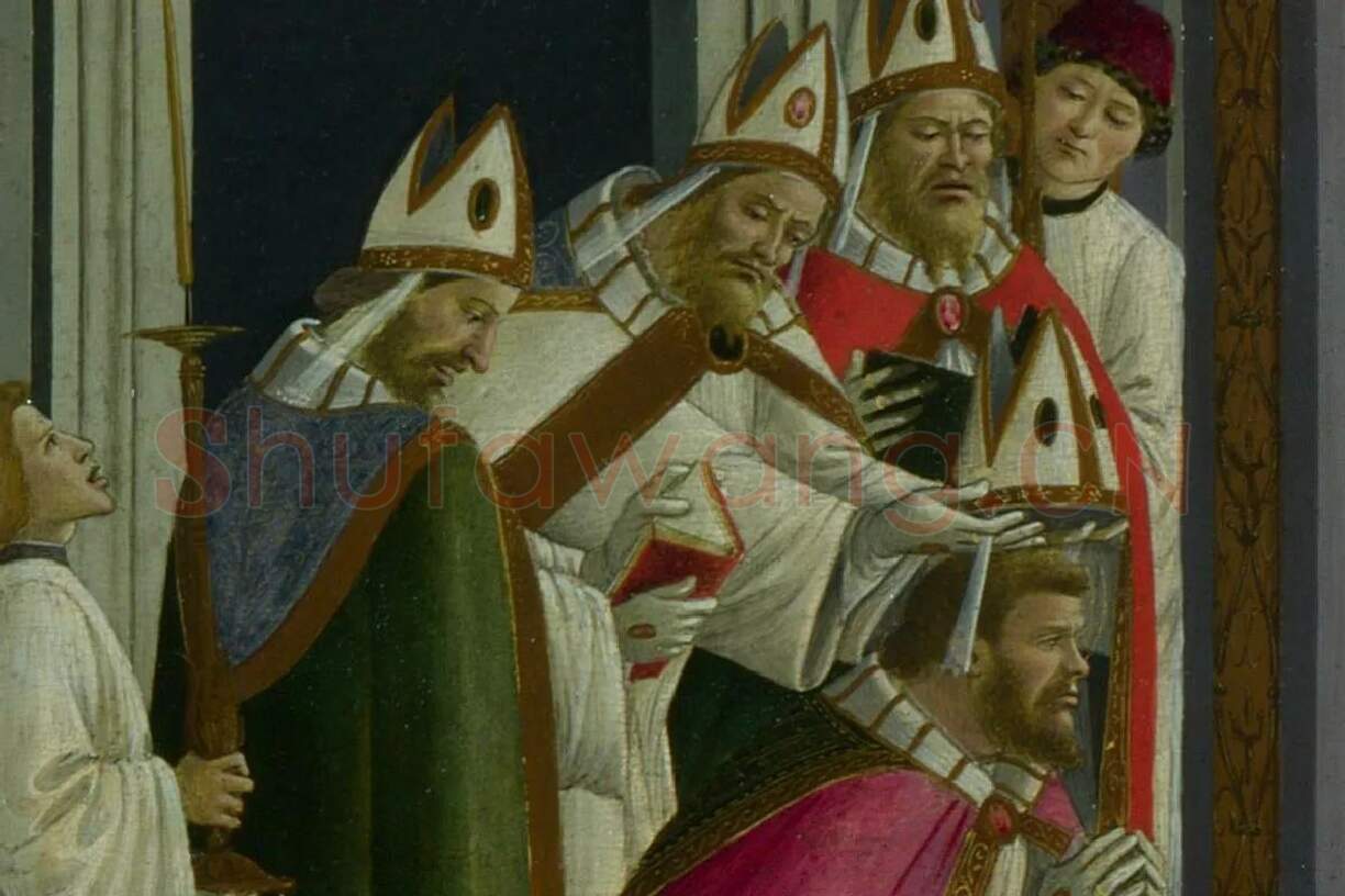 波提切利《圣泽诺比乌斯的洗礼及其主教任命》局部 (4)