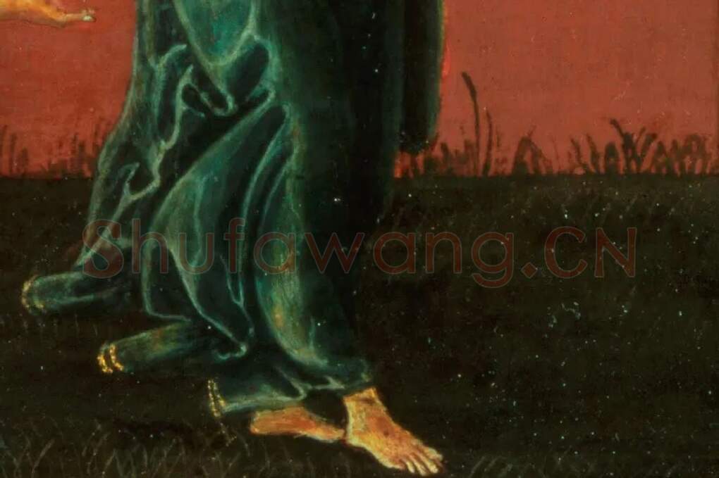 波提切利作品《Do not touch me》局部 (4)