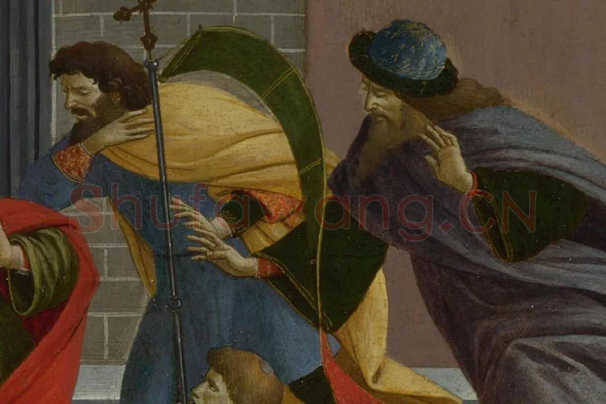 波提切利作品《圣泽诺比乌斯的三大奇迹》局部 (5)