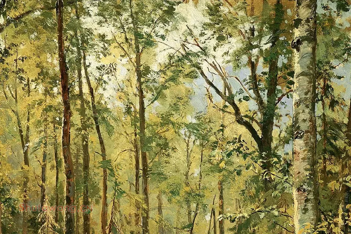 希施金森林景画局部 (2)