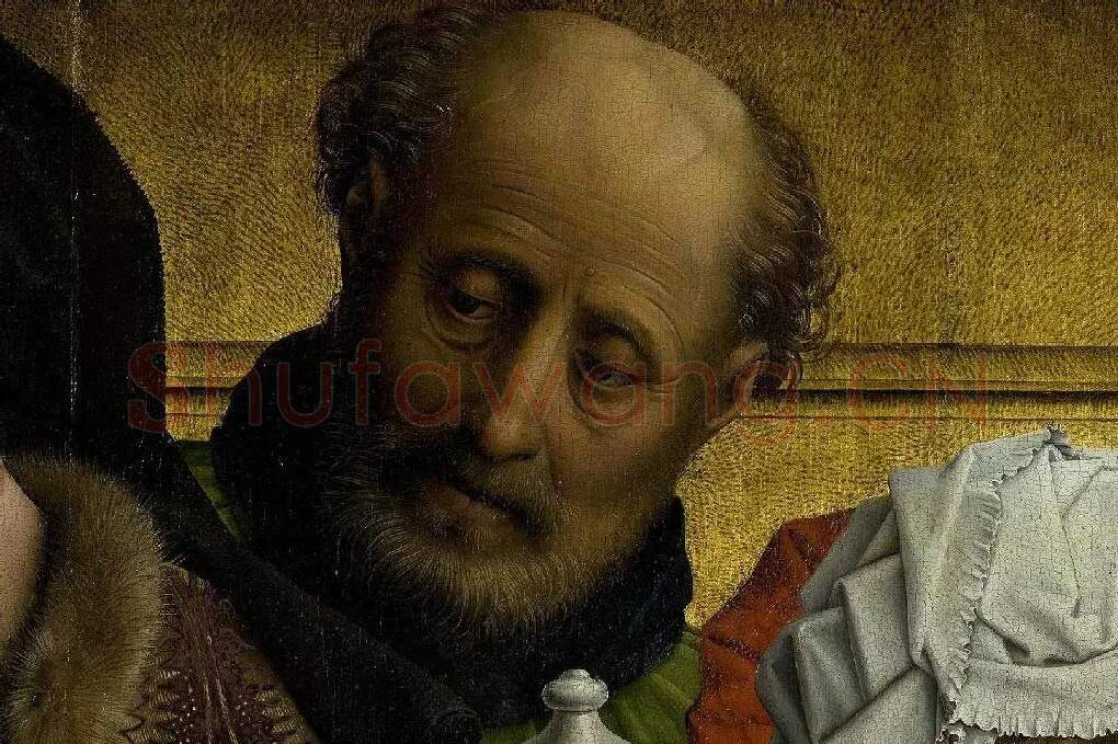 维登《基督下十字架》局部细节(13)