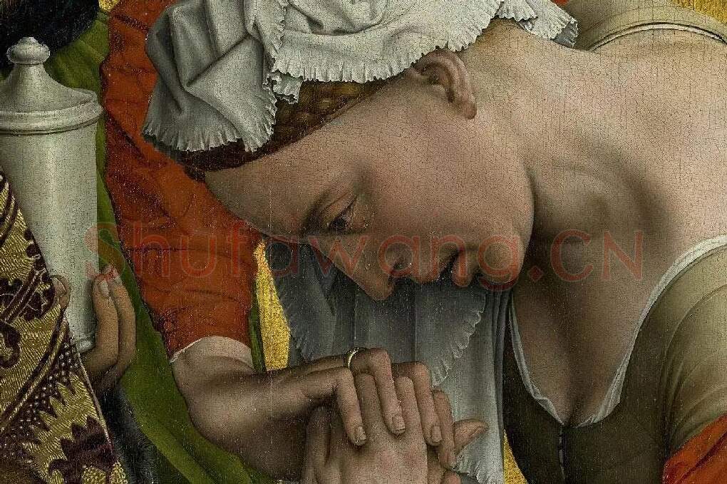 维登《基督下十字架》局部细节(16)