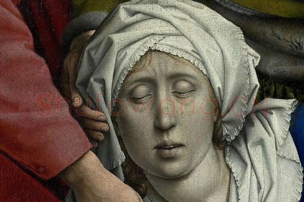 维登《基督下十字架》局部细节(18)