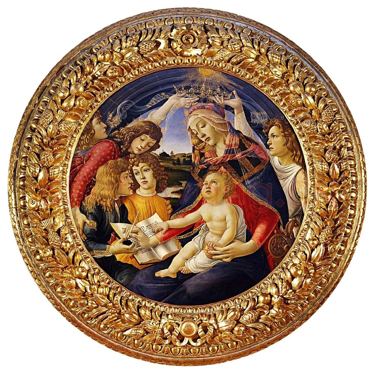 波提切利作品《圣母玛利亚》