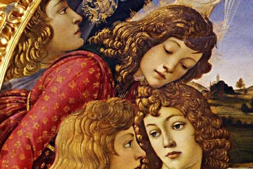 波提切利作品《圣母玛利亚》局部 (2)