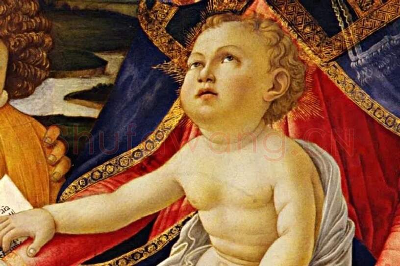 波提切利作品《圣母玛利亚》局部 (3)