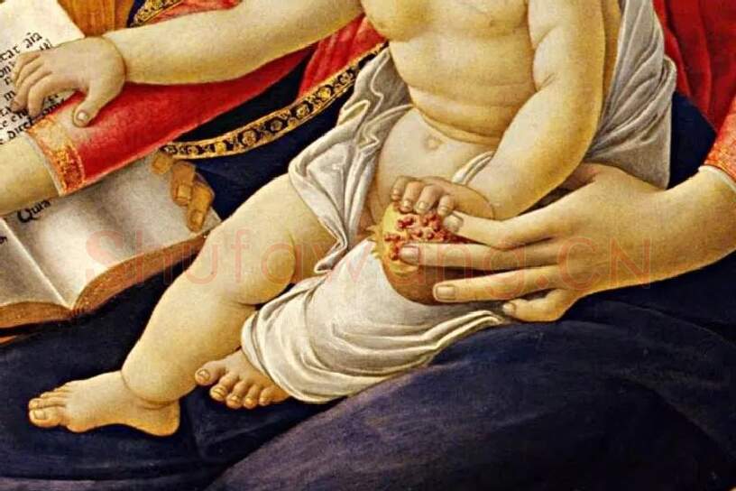 波提切利作品《圣母玛利亚》局部 (4)