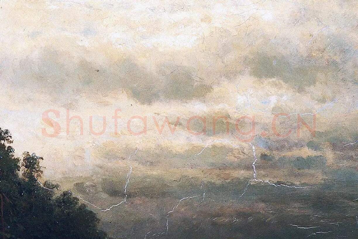 希施金油画牧场的森林风景局部 (5)